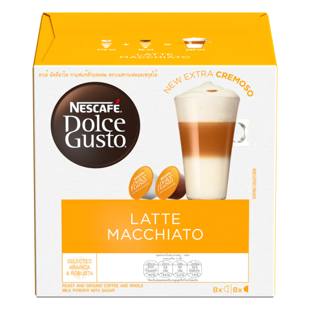 Latte Macchiato Coffee Pods NESCAF Dolce Gusto