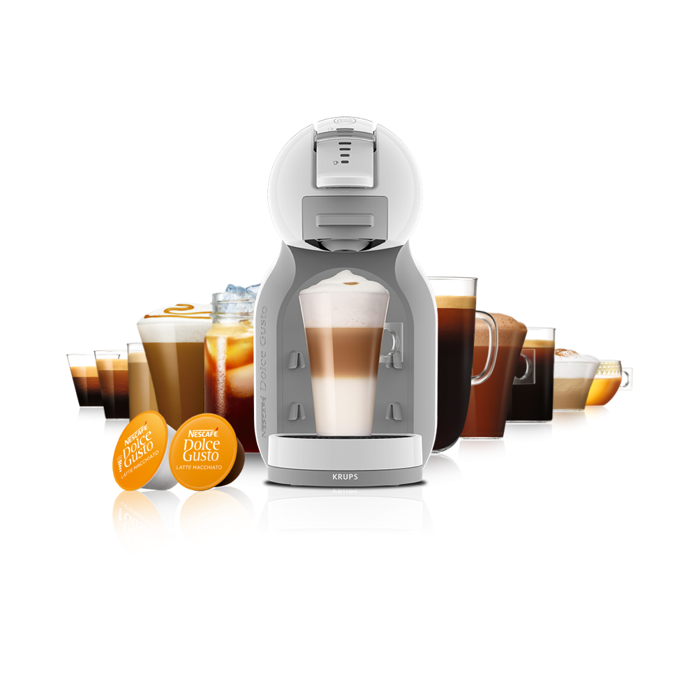 MINI ME WHITE & ARCTIC GREY COFFEE MACHINE